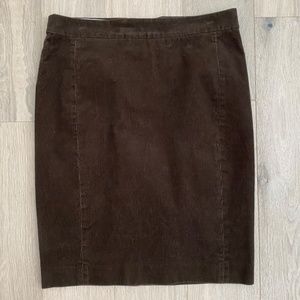 J.Crew No. 2 Pencil Skirt - Brown Corduroy - NWT - Size 6